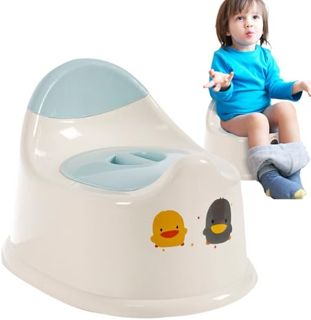 Iouyjiu Pot de Bébé Apprentissage Propre | Pot de Chambre Portable,Toilette d'Apprentissage Enfant Antidérapante et Confortable avec Couvercle pour Intérieur et Extérieur