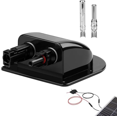 Passacavi impermeabile in ABS Passacavi per campeggio auto cavo solare scatola passacavi IP68 impermeabile doppio ingresso cavo ABS per campeggio car barca