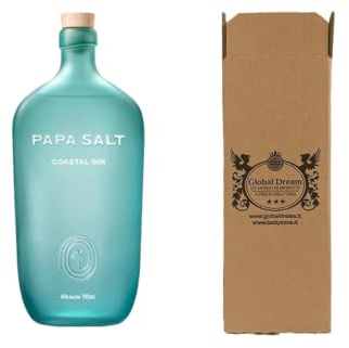 CG94 - Papa Salt Coastal Gin, Liquore Premium in Bottiglia di Vetro, 700ml, 43% Alc.