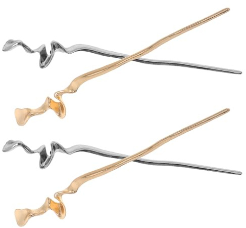 Ipetboom 4pezzi Forcina in Metallo per Chignon di Bastoncini per Capelli Intrecciati per Donne Accessori per Capelli Quotidiani Forcine da Donna in Stile Cinese per Acconciature Lunghe