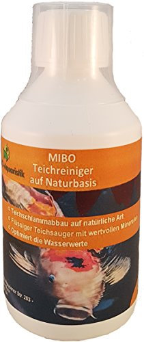 MIBO Teichreiniger auf Naturbasis 250 ml Teichsauger Teichschlammentferner Teichklärer