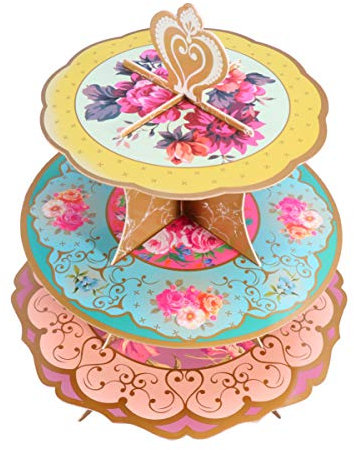 Amosfun Espositore Per Dolci Alzata Da Dessert in Cartone Torre Della Torta Della Festa Matrimonio Porta Cupcake Supporto Per Torta Di Carta Cupcake Di Cartone Nozze Carta Usa e Getta