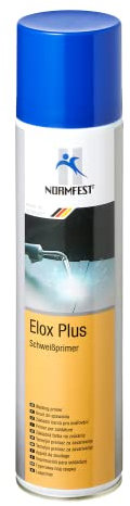 Normfest Elox Plus Schweißprimer – Zinkschutz für Schweißarbeiten, über 90 % Zinkanteil, leitfähig, schnelltrocknend, temperaturbeständig bis 500 °C, korrosionshemmend für Metallflächen, 400 ml