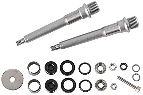 Funn Mamba S Kit Ejes de Pedal, 2 Ejes con Recambios | tipo cartucho, renueva rodamientos y retenes, extractor y prensa de casquillos no incluidos, repuesto original