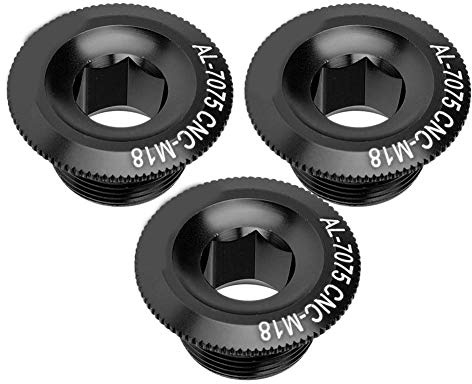 kurbelschraube,Hollowtech 2 Schraube M18,Kurbelschraube M18,Fahrrad-Kurbelarm-Schrauben,3 Stück,18 Mm Kurbelarm-Befestigungsschraube,Aluminiumlegierung,Fahrradwellen-Achsen-Schraubenmutter,Zubehör,Fah