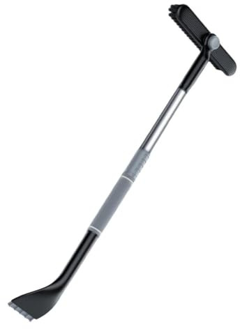 MODADA Raschietto per Neve Raschietto da Neve Raschiaghiaccio Telescopico Rimuovi Neve Pulisci Neve Seccatoio Ginestra Auto Vetro Strumento di Pulizia Antighiaccio Pala da Neve(Svart)