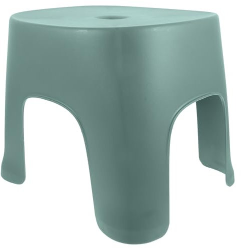 Alipis Escabeau pour Enfants Tabouret en Plastique Escabeau pour Adultes Tabouret en Plastique de Salle de Bain de ège en (Vert)