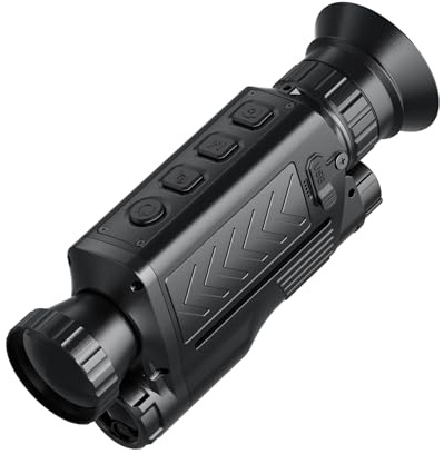 TOPDON TS005 wärmebildkamera Jagd, 384×288 IR-Auflösung, 35mm verstellbares Objektiv Wärmebild-Monokular, 600 m Lasermessung, 64 GB, 50 Hz, für Tierbeobachtungen, Nachtsicht-Outdoor-Erkundung
