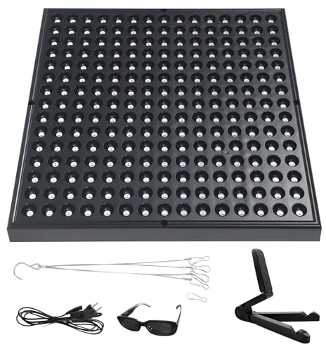 Solarium Für Zuhause,Tragbare Bräunungslampe mit 225 LEDs, Bräunungslicht mit Faltbares Seinstellbares Ständer Und Aufhängbare Haken, Gesichtsbräuner Sonnenlampe Solarium Für Körper&Gesicht