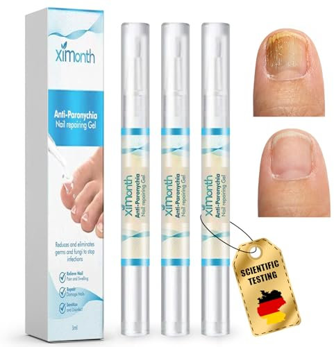 3 Stück Nail Care Pen, Tief feuchtigkeitsspendend, pflegend brüchiger Nägel, Fördern Reparieren beschädigte und verfärbte Nägel, für Finger-und Zehennägel