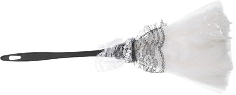 Sosoport Spolverino Bianco Pizzo Accessorio per Spolverino da Cameriera Cosplay da Palcoscenico Oggetti di Scena per Spettacoli Teatrali Accessori per Costumi da Cameriera