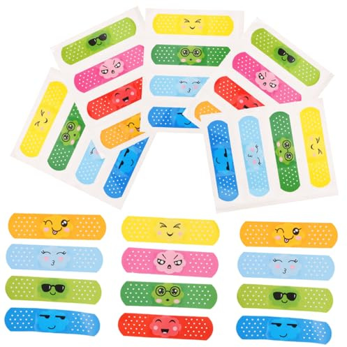CLISPEED 40 piezas Apósito Adhesivo Infantil Transpirable y Elástico Cinta Protectora para Heridas al Aire Kit Cicatrizante para Uso Diario Suministro Portátil