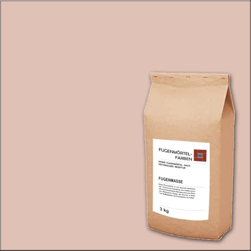 Fugenmörtel-Farben | 3kg | Einsetzbar für Fugen im Innen- und Außenbereich auf Wand- und Bodenflächen (Apricot, 3kg)