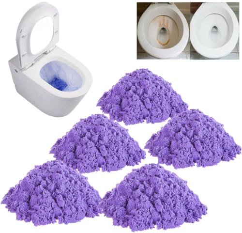 WC Reiniger, WC Schaum, Toilet Cleaner, Toilet Cleaning Foam, Toilettenreiniger, Toilet Cleaning Foam für Strahlend Saubere Toilette Ohne Aufwand (100g x 5)