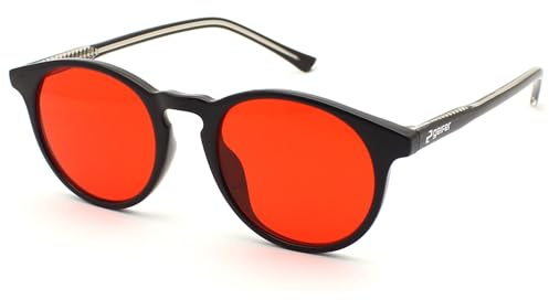 GEIFER Gafas Filtro Luz Azul – Gafas Luz Roja para Dormir, Bloquean Luz Azul 99% y Favorecen el Descanso – Blue Light Glasses Hombre y Mujer Biohaking (Noche)