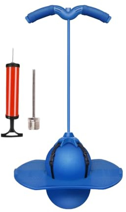 Hüpfball Kinder, Outdoor Spiele für Kinder, Pogo Sprungball, Balance Hüpfball, Bouncing Ball, Pogo Stick, Springball, Sprungball, Jump Ball, Spielzeugball Spiele für Draußen, Blau