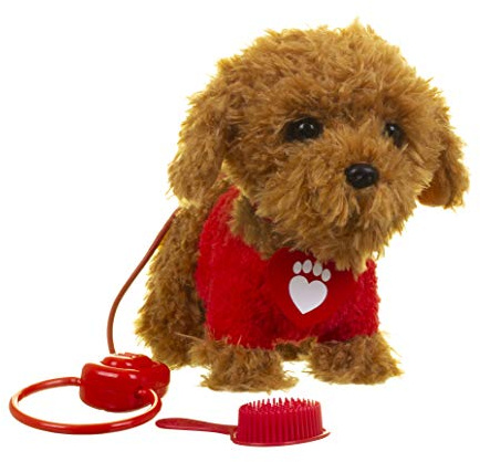 Waffle the Wonder Dog Walkies with Waffle Plüschtier, super süß und kuschelig, Ferngesteuerter Hund, Cbeebies, ab 18 Monaten