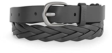 Levi's LEVIS FOOTWEAR AND ACCESSORIES Damen-Braid Belts, Regular Black, Einheitsgröße, Regular Black, One size