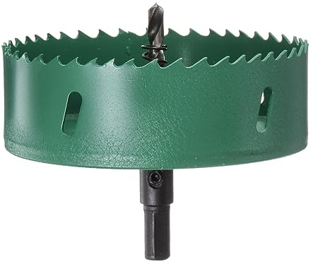 sourcing map Bi-Metal Hole Saw 110mm (4-5/16) M42 HSS (High Speed Steel) Hole Saw Drill Bit Cutter for Wood Plastic Metal Sheet Plasterboard