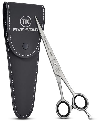 FIve Star Solingen Venus Premium - Forbici da parrucchiere extra affilate da 6,5, con micro dentatura, antiruggine, per donne e bambini, parrucchieri per capelli fini e grossi