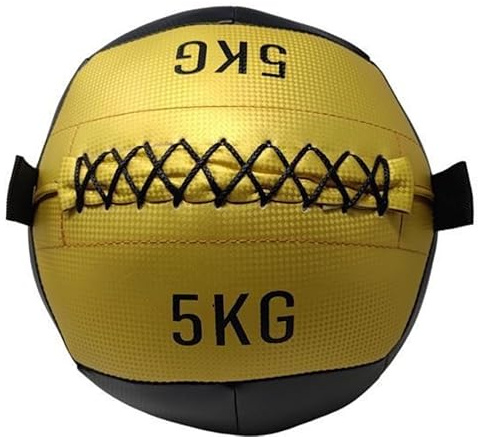 DONATIF Palla medica fitness 5 Kg wall ball Multifunzione, Palla medica 5 kg in Ecopelle, Gym ball palle mediche crossfit