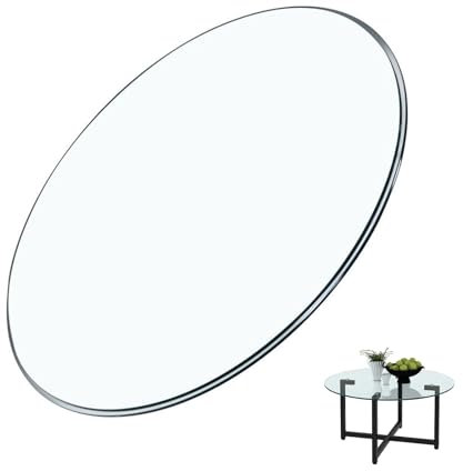 Glastisch Tischplatte Aus GehäRtetem, Platte Glastisch, Glastisch Tischplatte Aus GehäRtetem, Glasscheibe, Glas Tisch Glasscheibe, Transparent Rund, Runde Tischplatte Aus GehäRtetem ( Size : 88CM(35IN