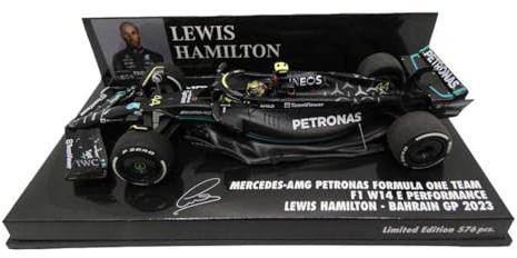 Minichamps 417230144 - Mercede. A-M-G W14 Lewis Hamilton Bahrain GP 2023 - maßstab 1/43 - Modellauto