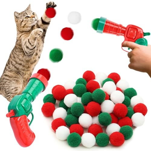 Kattleksak, interaktiv kattleksak, kattbollskastare, plyschboll, interaktiv kattleksak, plyschbollar för kattungar, kattdjur inomhus, hundar