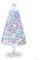 4FT White Artificial Fibre Optic Christmas Tree for Indoor Decoration