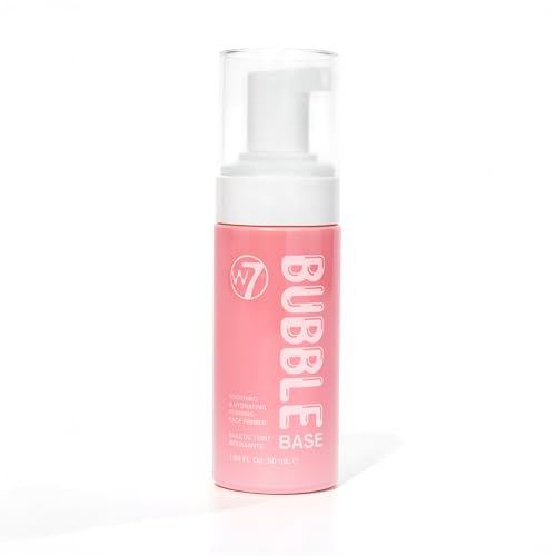 W7 Bubble Base Foaming Primer – Hydrating, Skin-Perfecting Makeup Base for a Smooth & Flawless Finish – Infused with Hyaluronic Acid & Aloe Vera to Nourish and Prime the Skin