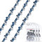 ROELLY Chaine de Tronconneuse 3 × 25 cm, Maillon D'entraînement LP 3/8, Chaîne 1,1 mm 40TG à Faible Jeu, Compatible Avec Einhell GE-LC 18/25 Li, Makita DUV254Z, Oregon, Etc.