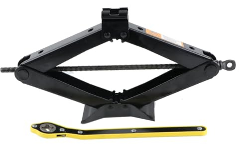 Wouueso hidráulico de 3 toneladas con llave, elevador de manivela, hidráulico con cambiador de neumáticos de coche, herramienta de elevación de tijera, elevador de manivelas, todoterreno/MPV