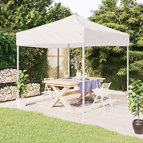 Xichuzi Partyzelt Faltbar Weiß 2x2 m, Festzelt, Pavillion, Bierzelt, Garten Party Zelt, Gartenzelt, Grillpavillon - 93496