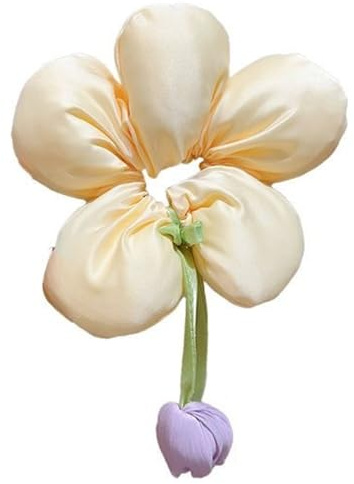Haargummi mit Blumen und Schleifen für Kinder, dehnbar, Haar-Accessoires, sanft zum Haar, für Kinder, elastischer Pferdeschwanz-Halter
