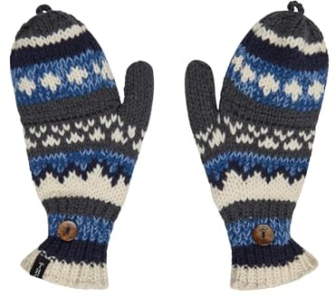 THC Klapphandschuhe 816 | Schafwolle | Strickhandschuhe | Schafwoll-Handschuhe | Woll-Handschuhe | Schafwollfäustlinge | Schafwollhandschuhe