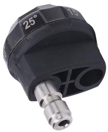 Hochdruckreiniger-Düse, 6-in-1, verstellbar, Hochdruck 4000 PSI 4,0 GPM Hochdruckreiniger-Spitze für Autowäsche, Hausreinigung, ABS-Material, 1/4 Zoll Schnellanschluss