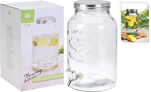 Vorratsglas mit Wasserhahn 5.5 Liter für Haus und Küche