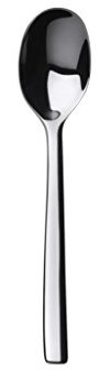 Alessi Ovale Mokkalöffel, Edelstahl, Silber, 10.5 x 3.8 x 2.8 cm, 6-Einheiten