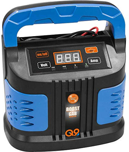 Güde Automatik Batterielader GAB 12V/6V-10A-BOOST (automatischer Inverter-Batterielader, für alle gängigen 6V/12V Batterien, 2-300 Ah, LED-Anzeige, Boost-Funktion als Starthilfe, Erhaltungsfunktion)