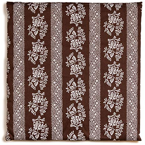 Cojín de semillas de colza, 19 x 19 cm, diseño de flores, color marrón