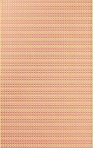 Rademacher 790-5 3er Streifenraster Leiterplatte (25 Stk.) Hartpapier 160 x 100 mm, Rastermaß 2,54 mm, 39 Leiterbahnen Punkt-Ketten-Reihen, Kupfer Auflage einseitig 35 µm, Platine 1,6 mm stark