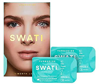 Turquoise (Türkis) - 1 Monate Kontaktlinsen Farbig - SWATI Cosmetics Natürlich Aussehende Kontaktlinsen