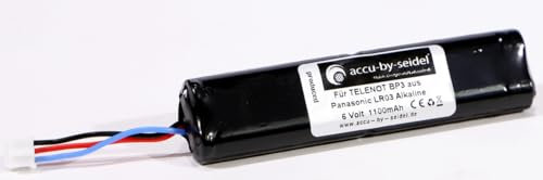 Ersatz - Batterie - Pack gebräuchlich für Telenot BP3 (Art Nr 100056112) DSS2 Komponenten wie Meldesender MS 211, 221 oder akustischer Glasbruchmelder, Geruchsmelder AKG233
