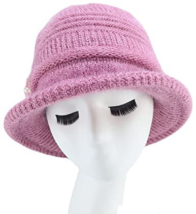 guaizhou Warme Wintermützen für Frauen mit Fleece gefütterte Slouchy Wintermütze Strickmütze mittleren Alters und ältere Mütter
