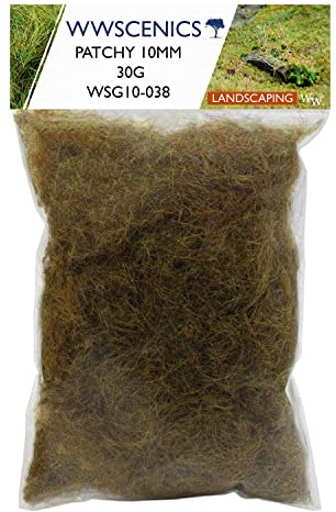 WWS War World Scenics WWScenics | 10mm Herbe Statique Éparse | 30g | WSG10-038 | Matériel pour Maquette Réaliste