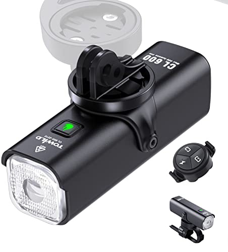 towild 600/1000 Lumens Bike Front Lights IPX6 Waterproof Cycling Headlights 2000/4000mAh Rechargeable Bicycle Headlight,Smart Bike Light for Commute Cycling