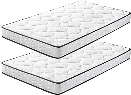 IZTOSS Lot de 2 Matelas 90x200cm Matelas Memoire de Forme Luxe Matelas de Lit d'Adulte et d'enfant Épaisseur 15cm
