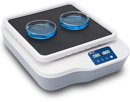 ONiLAB Agitatore orbitale digitale, 40-200 RPM, capacità 2 kg, LED | Modalità continua (tempo impostato su zero) o timer, visualizza velocità e tempo, ideale per laboratori e aule