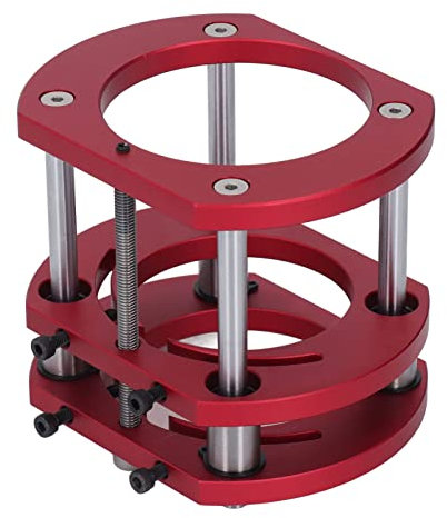 Router Lift Base, 4 Jaw Clamping Lifting Platform Router Table Lifter, 51mm Lifting Height, Supports Diameter 64mm to 66mm, Router Lift System