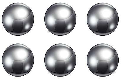 QUARKZMAN 6 Stück Präzision Kugeln 20mm D 304 Edelstahl für Lager